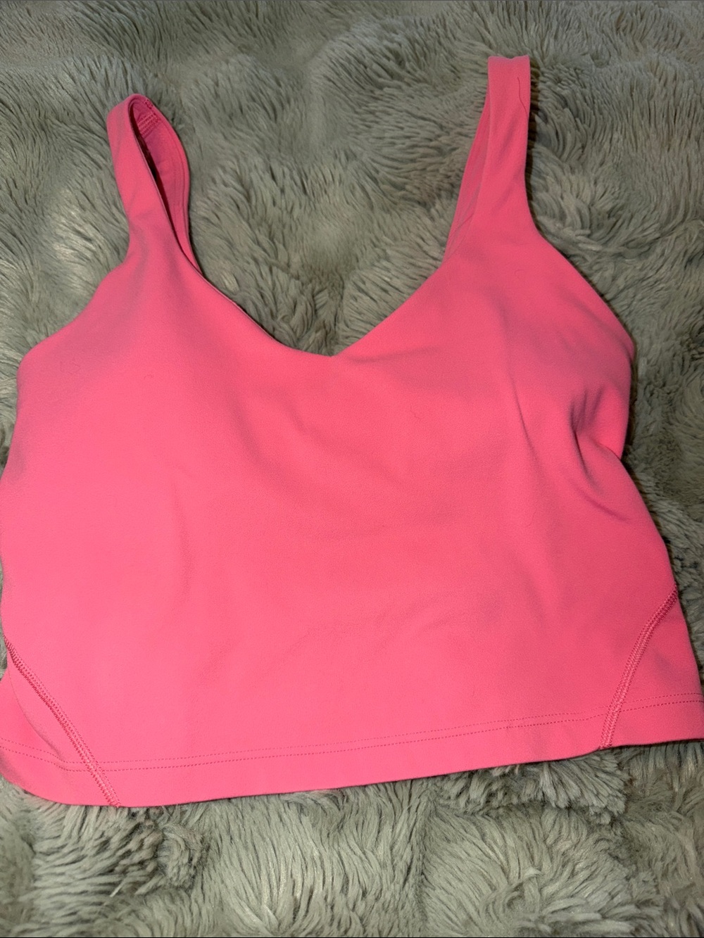 lululemon athletica Pink Crop Tank Top